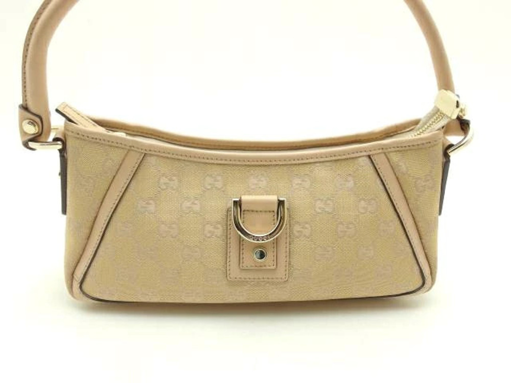 Gucci Pouch Clutch Shoulder Bag GG Canvas Boutique Card